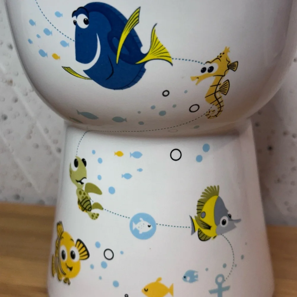 Disney Pixar *Finding Nemo* 5” Tall Elevated Food/Water Bowl Chewy *Cat or Dog*